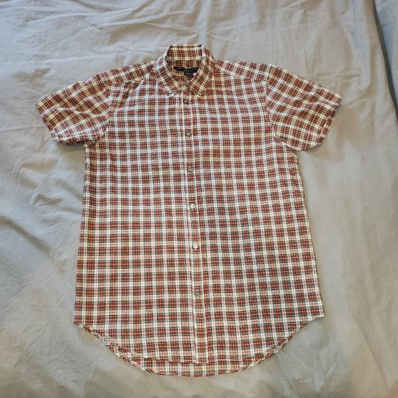 MARC by MARC JACOBS Men's Short Sleeve Button-Down SHIRT * PLAID * SMALL - Picture 3 of 3
